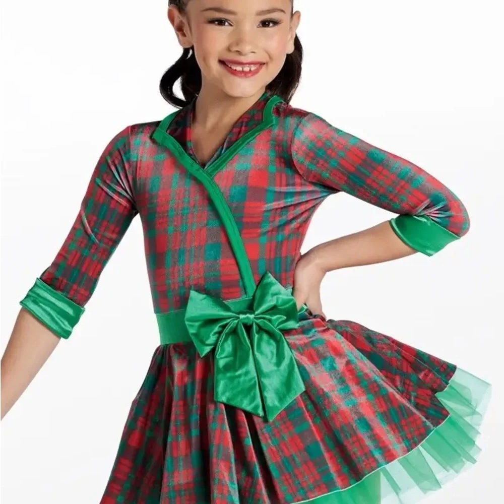 Weissman Girls Christmas Costume Dress “What Christmas Means To Me” XS 4/5